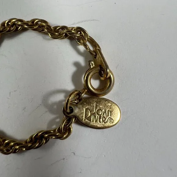 Joan Rivers Gold-Tone Red Crystal Egg Pendant Necklace With Rhinestones & Chain - Picture 2 of 3